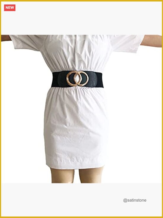 Elastic Wide Stretchy Waist Cinch Belt for Dresses main image 4